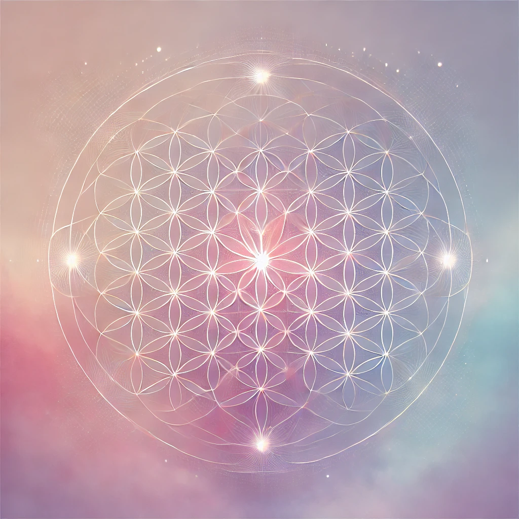 Ilustración del universo reflejando la conexión interior